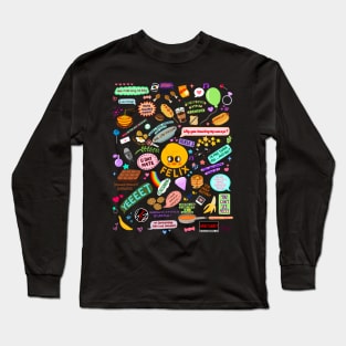 Felix doodle (black) Long Sleeve T-Shirt